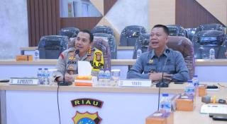 Jelang Pemilu Damai, Sekdako Pekanbaru IPN Gelar Rapat Kordinasi Bersama Kapolresta Pekanbaru 