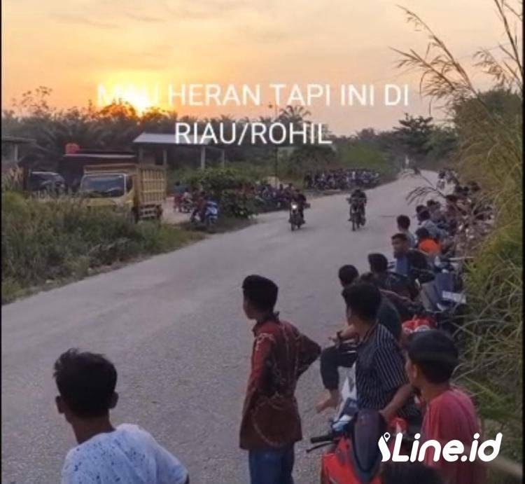 Jalan Umum Dijadikan Lintasan Balap Liar, Warga Babussalam Rokan Tuluk Nayang Minta Kepolisian Bertindak