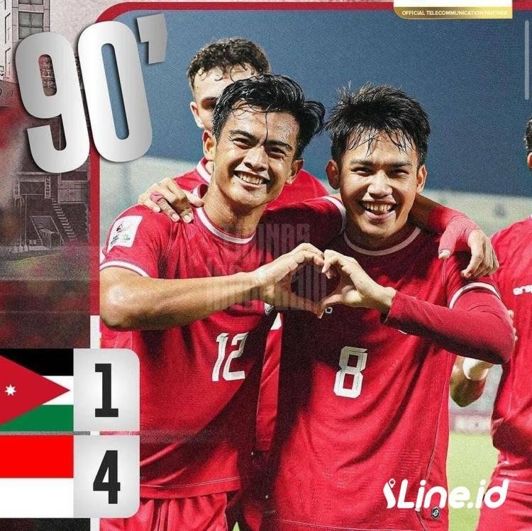 Hancurkan Yordania 4-1. Indonesia Ditunggu Korea Selatan dan Jepang di Babak 8 Besar