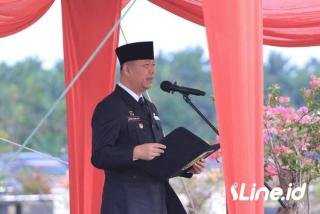 Sekdako Pekanbaru Indra Pomi Pimpin Upacara Harkitnas 2024