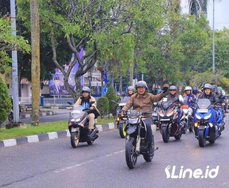 Meski Diguyur Gerimis, Tak Sulutkan Semangat Pemko Pekanbaru Gelar Sunmori 2024