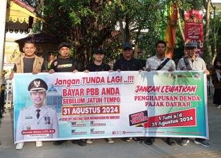 Long March di Kawasan CFD, Bapenda Sosialisasikan Program Penghapusan Denda Pajak Daerah