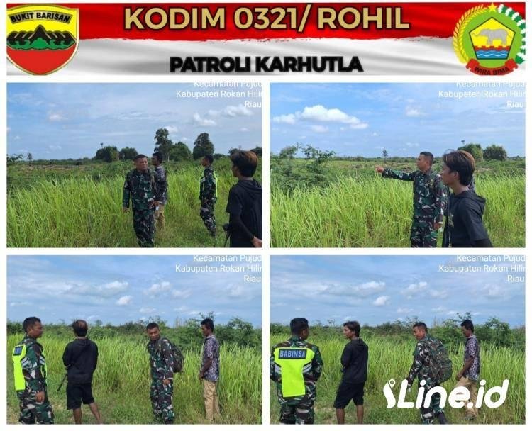 Selalu Mengutamakan Pencegahan Babinsa Koramil 06/TM pelaksanaan kegiatan patroli Karlahut