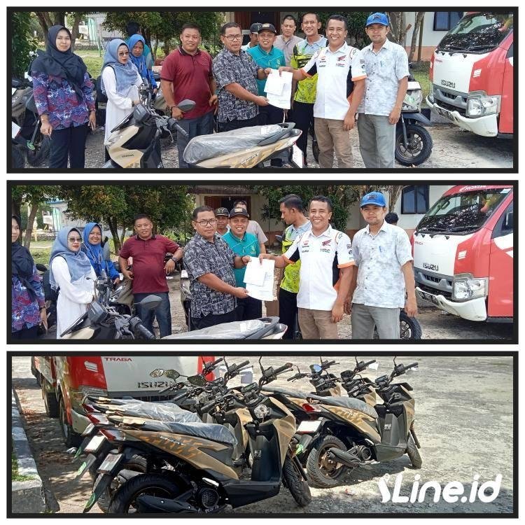 Penghulu Sekecamatan Pujud Menerima 2 (Dua) Unit Sepeda Motor Operasional Jenis Beat 