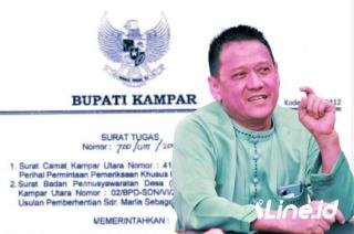 DD dan ADD Sendayan Jaya Tahun 2023 Diduga Dikorup Kades ! Pj Bupati Kampar Terbitkan Surat Perintah Pemeriksaan Khusus