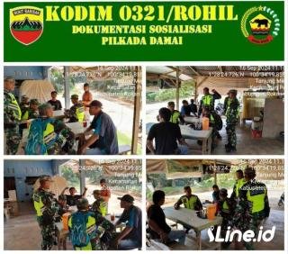 Babinsa Koramil 0321-06/ Tanjung Medan Memberi Himbauan Dan Pengertian Ke Pada Masyarakat, Agar Pilkada 2024 Damai Dan Sejuk