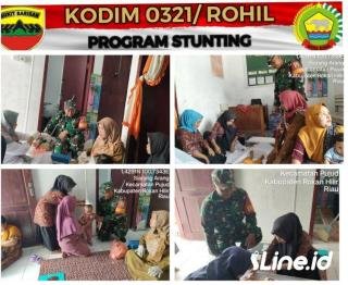 Mendukung Dari Program  Stunting Wilayah Binaan Nya, Babinsa Koramil 0321-06/TM memberi Pendampingan