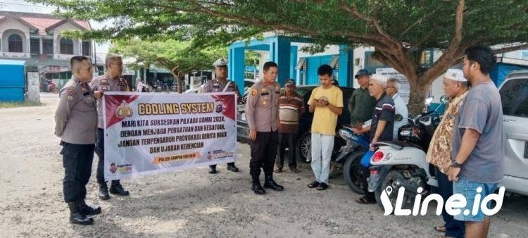 Cooling System Polsek Kampar Kiri Hilir, Iptu Irwan Fikri Seser Himbauan Kamtibmas Pasar Sungai Pagar