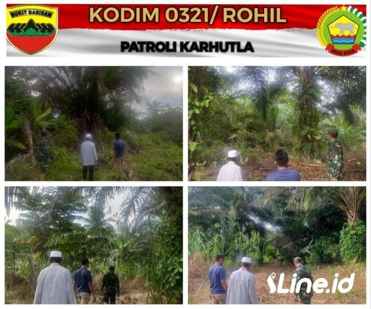 Selalu Meningkat Kan Kewaspadaan Terjadi Nya (Karhutla) Di Wilayah Binaan Nya, Babinsa Koramil 0321-06/TM Melaksanakan Patroli