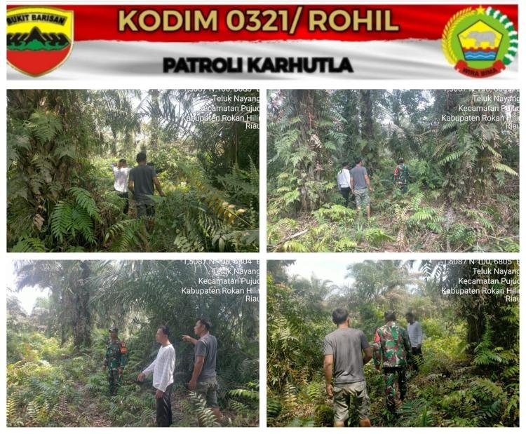 Berikan Sosialisasi Kepada Masyarakat Wilayah Binaan, Babinsa Koramil 06/TM Ajak Masyarakat Untuk Tidak Membuka Lahan/Hutan Dengan Cara Di Bakar