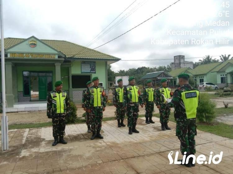 Berikan Rasa Aman Kepada Masyarakat , 10 Personel Koramil 0321-06/TM Patroli Binter jelang pilkada 2024