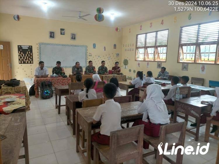 Uji Coba Makan Bergizi Gratis, JAjaran Babinsa Koramil 06/TM Datangi Siswa-Siswi SD Swasta Mitra Sejati MG 2