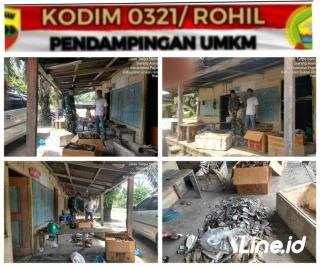 Temui Warga Yang Memiliki Usaha Ikan Asin, Babinsa Koramil 06/TM Berikan Pendampingan