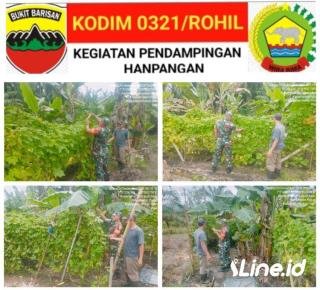 Datangi Petani Tanaman Pare Pahit, Babinsa Koramil 06/TM Berikan Pendampingan