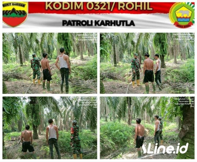 Lakukan Pencegahan, Babinsa Koramil 06/TM Sosialisasikan Dampak Dari Kebakaran Hutan/Lahan