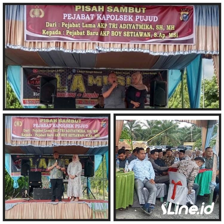 Polsek Pujud Gelar Pisah Sambut, Dihadiri Seluruh Muspika Yang Ada Di Dua Kecamatan Pujud Dan Tanjung Medan