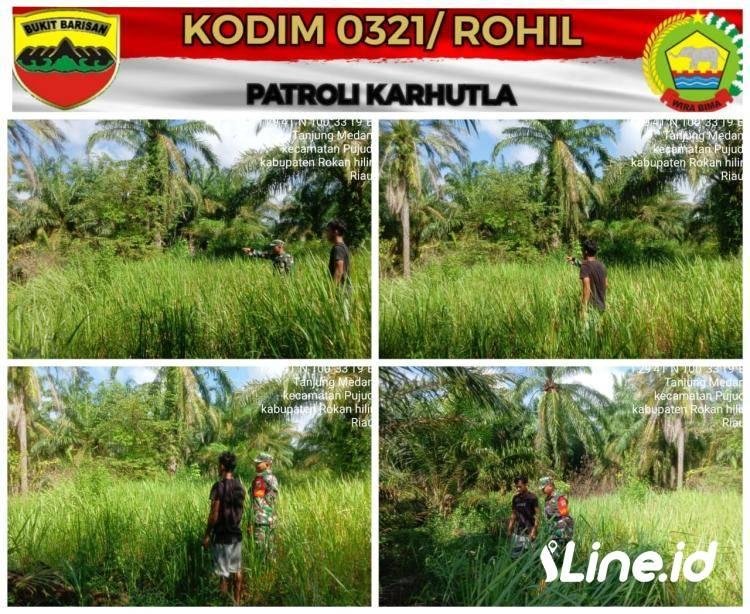 Selalu Waspada Terhadap Karhutla, Babinsa Koramil 0321-06/TM Sosialisasi bahaya Dari Karhutla