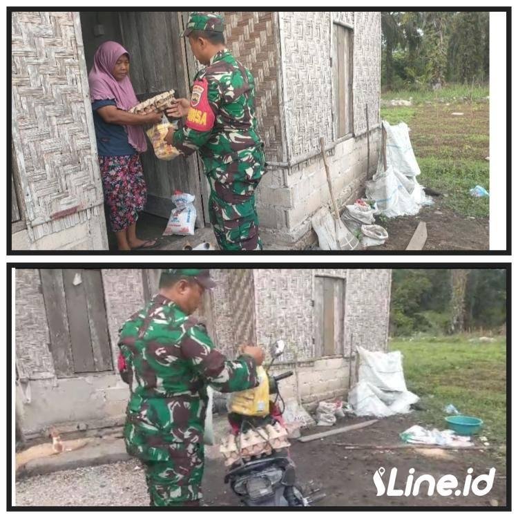 Wujud Kemanunggalan TNI Dengan Rakyat, Babinsa Koramil 06/TM Kodim 0321/Rohil Laksanakan Jumat Berkah