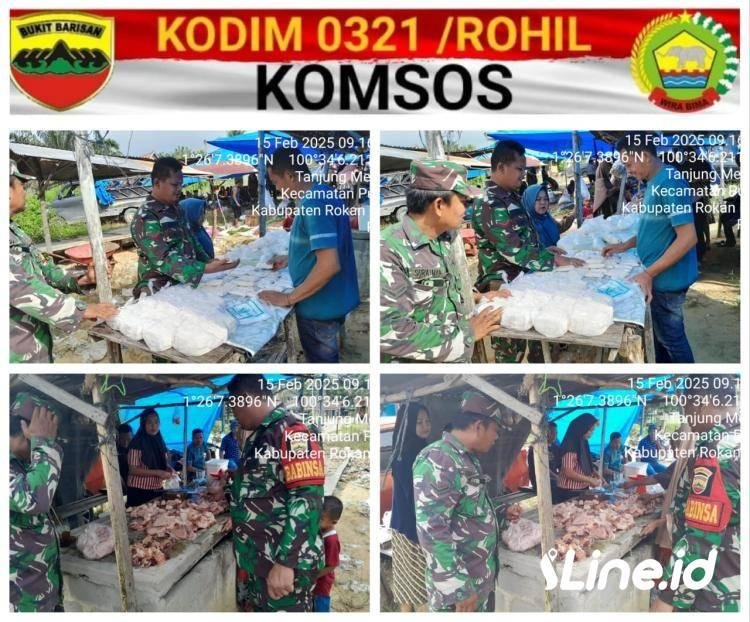Dalam menjaga Ketertiban, Babinsa Koramil 06/TM Laksanakan Komsos Di Desa Binaan