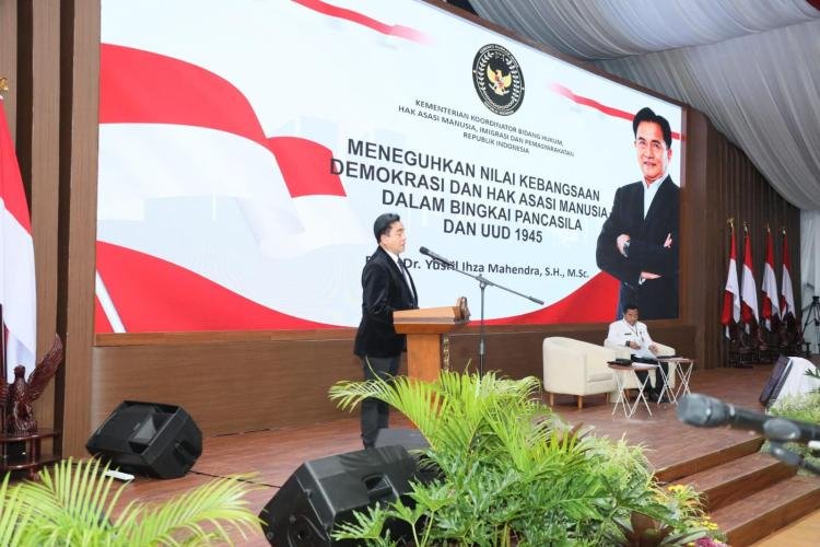 Menko Yusril Ihza Mahendra Tekankan Pentingnya Penegakan Hukum dan Penguatan Pancasila