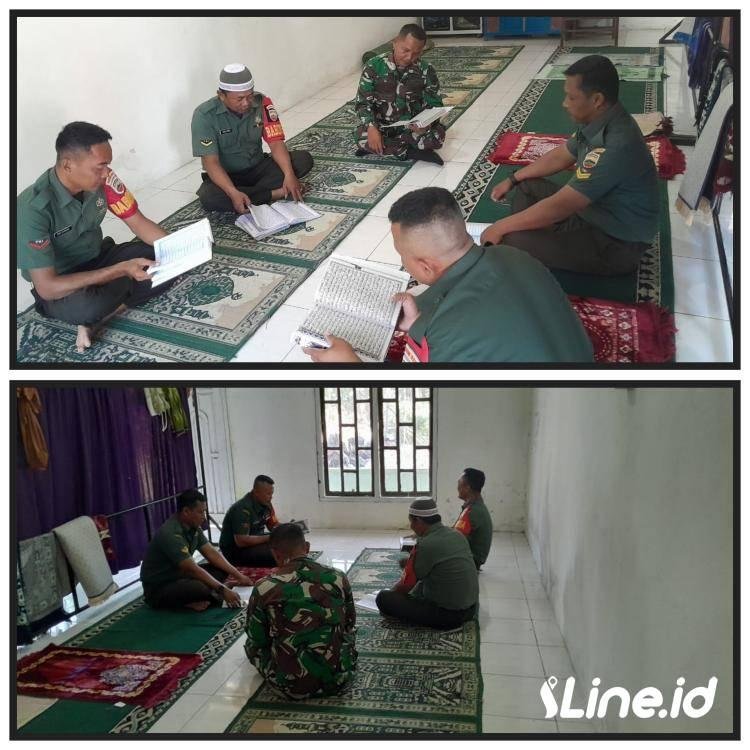 Pertebal Keimanan dan Ketakwaan di Bulan Ramadhan Babinsa Koramil 06/TM Laksanakan Tadarus