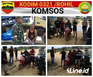 Meski Menjalankan Ibadah Puasa, Babinsa Koramil 06/TM Tetap Semangat Laksanakan Komsos