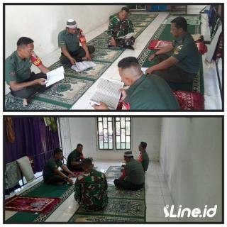 Pertebal Keimanan dan Ketakwaan di Bulan Ramadhan Babinsa Koramil 06/TM Laksanakan Tadarus