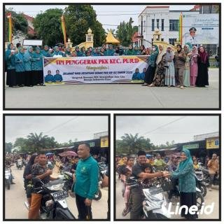Tim Penggerak PKK Kecamatan Pujud Berbagi Seribu Porsi Takjil Gratis Untuk Berbuka Puasa Kepada Masyarakat