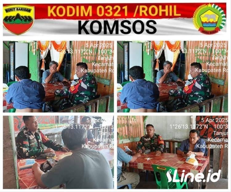 Selalu Berikan Rasa Aman Dan Nyaman, Babinsa Koramil 06/TM Laksanakan Komsos