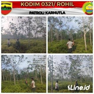 Patroli Dan Sosialisasikan Bahaya Dari Kebakaran Hutan Dan Lahan, Babinsa Koramil 06/TM Selalu Ingatkan Warga