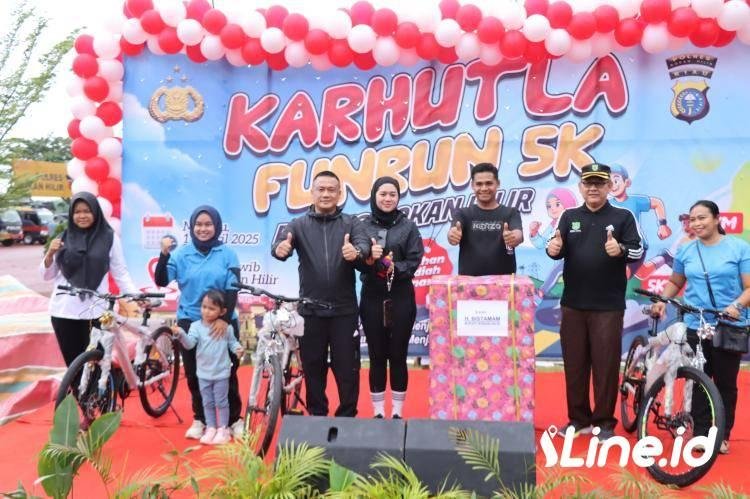 Ratusan Peserta Meriahkan Karhutla Funrun 5K dan Ikrar Kamtibmas