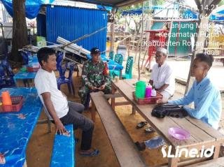 Wujudkan Ketertiban Dan keamanan Wilayah Binaan, Babinsa Koramil 06/TM Kodim 0321/Rohil Laksanakan Komsos