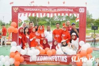 Tak Disangka Lomba Unik Di Diskominfotiks Rohil Bikin HUT ke-80 RI Semakin Berkesan