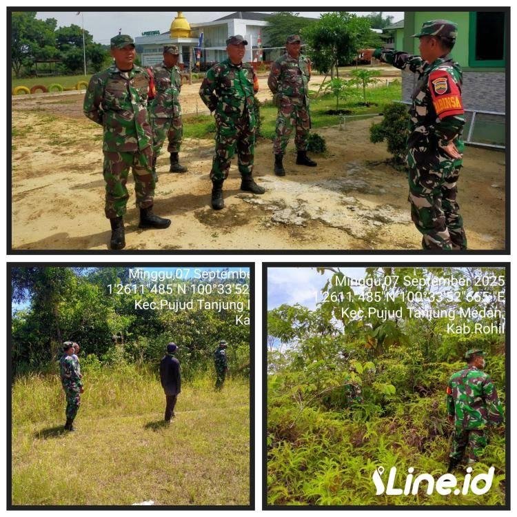 Ajak Masyarakat Lakukan Pencegahan Dini, Babinsa Koramil 0321-06/TM Rohil Sosialisasikan Bahaya Dari Karhutla
