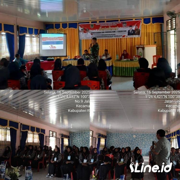 Mewakili Danramil 0321-06/TM Rohil Personil Koramil 06/TM, Menghadiri Sosialisasi Pencegahan Dini Radikalisme