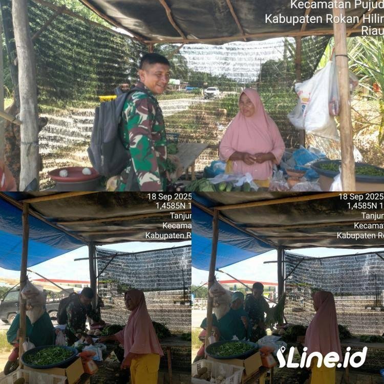 Sebagai Bentuk Dukungan Kepada Warga Yang Memiliki Pelaku UMKM, Babinsa Koramil 0321-06/Rohil Berikan Motivasi