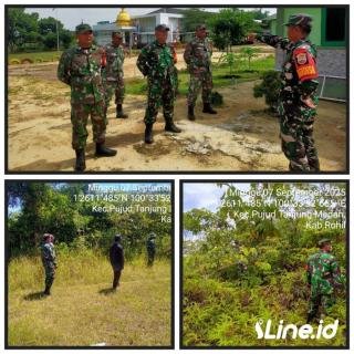 Ajak Masyarakat Lakukan Pencegahan Dini, Babinsa Koramil 0321-06/TM Rohil Sosialisasikan Bahaya Dari Karhutla