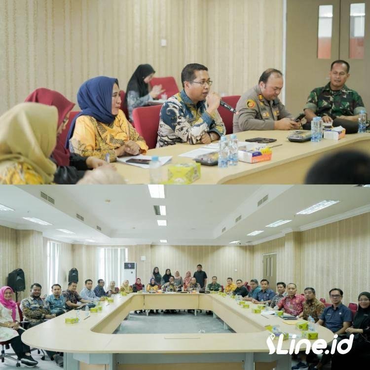 Diaula Lantai 4 Kantor Bupati Rokan Hilir, Wakil Bupati Pimpin Rapat Satgas Koperasi Merah Putih