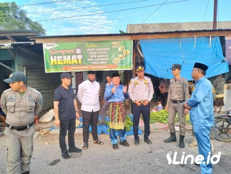 Siap Turunkan Satu Batalion Jika Pedagang bandel, Pasar Bintang Ditertikan Satpol PP Rohil Siaga Penuh
