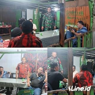 Aparat TNI Dan Ormas PP Terus Tingkatkan Patroli Siskamling, Personil Koramil 0321-06/TM Sasar Jl Lintas Mahato
