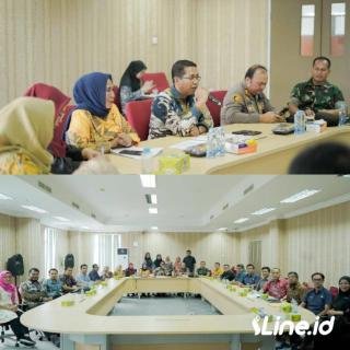 Diaula Lantai 4 Kantor Bupati Rokan Hilir, Wakil Bupati Pimpin Rapat Satgas Koperasi Merah Putih