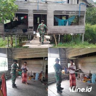 Peduli Terhadap Sesama, Personil Koramil 0321-06/TM Rohil Berikan Kepada Warga Binaan Paket Sembako