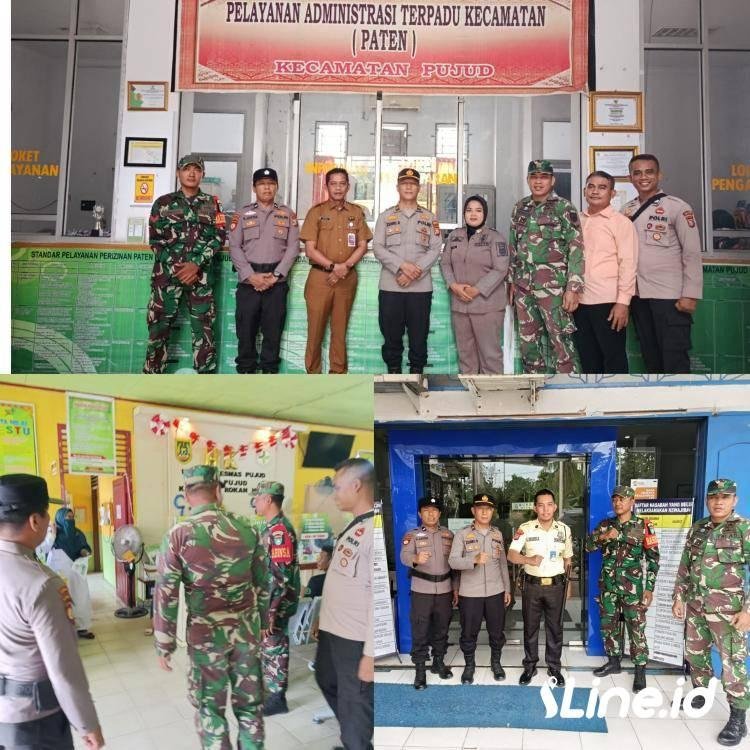 Wujud Sinergitas TNI-Polri Dalam Menjaga Ketertiban Ditengah Masyarakat, Personil Koramil 0321-06/TM Rohil Laksanakan Patroli Gabungan