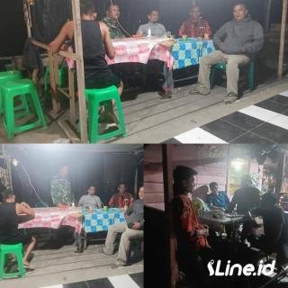 Tingkatkan Terhadap Gaguan, Personil Koramil 0321-06/TM Rohil Dan Ormas PP Patroli Ketempat Keramaian