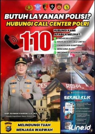 Polres Rohil Sosialisasikan Call Center 110 Kepada Masyarakat, Guna Mengantisipasi Gaguan Keamanan Masyarakat