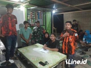 Patroli Bersama Wujudkan Ketertiban, Personil Koramil 0321-06/TM Rohil Dan Ormas PP Cek Pos Siskaling