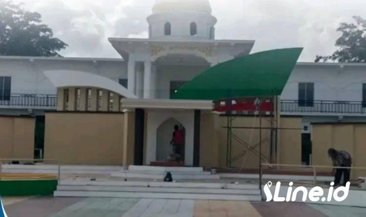 Sudah Mencapai 80 Persen Pengerjaan, Astaka Utama MTQ Rohil Ke-XX Tahun 2025 Hampir Rampung, Tinggal Finishing