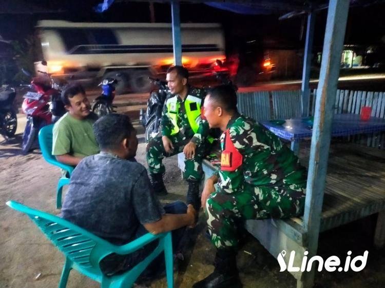 Sinernergi Bersama Ormas PP Serta Masyarakat, Personil Koramil 0321-06/TM Rohil Wujudkan Desa Binaan Tertib Dan Aman