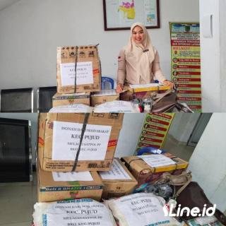 Peduli Kepada Sesama, Satpol PP Kecamatan Pujud Laksanakan Pengalangan Dana Untuk Korban Banjir Bandang