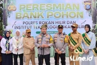 Kapolda Riau Resmikan Bank Pohon Polres Rohil